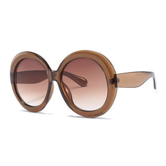 Women's Oversized Round 'Goddess Edna' Plastic Sunglasses