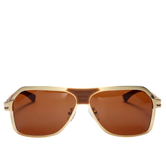 Men's Aviator Hexagonal 'Dr. Martin' Metal  Sunglasses