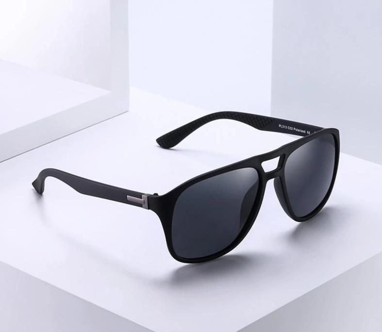 Men's Polarized Aviator 'Baby Driver' Plastic Sunglasses