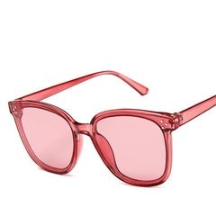 Women's Oversized Square 'Love Faith' Plastic Sunglasses