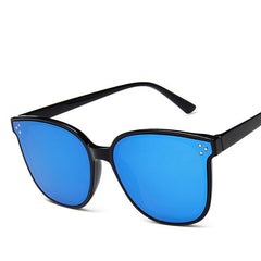 Women's Oversized Square 'Love Faith' Plastic Sunglasses