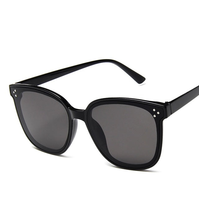 Women's Oversized Square 'Love Faith' Plastic Sunglasses