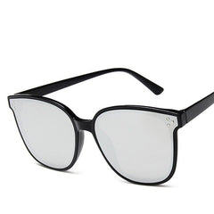 Women's Oversized Square 'Love Faith' Plastic Sunglasses