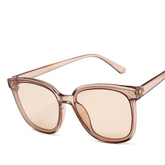 Women's Oversized Square 'Love Faith' Plastic Sunglasses