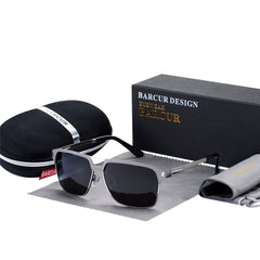 Men's Oversized Aviator 'All Business' Metal  Sunglasses